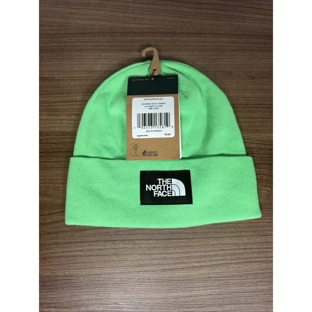 The North Face One Size Beanie Hat One Size Neon Green